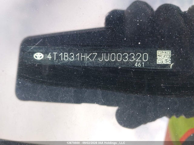 Продажа на аукционе авто 2018 Toyota Camry Hybrid Le, vin: 4T1B31HK7JU003320, номер лота: 12678800