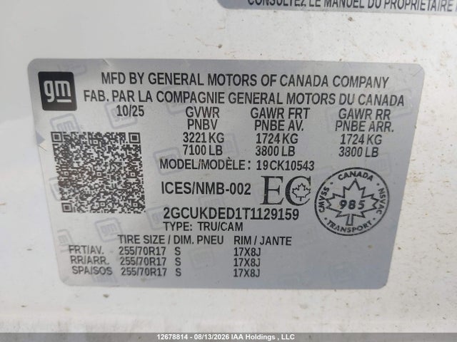 Chevrolet Silverado K1500 Lt 2026 2GCUKDED1T1129159 Image 21