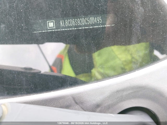 2013 Chevrolet Spark 1lt მანქანა იყიდება აუქციონზე, vin: KL8CD6S92DC500495, აუქციონის ნომერი: 12678846