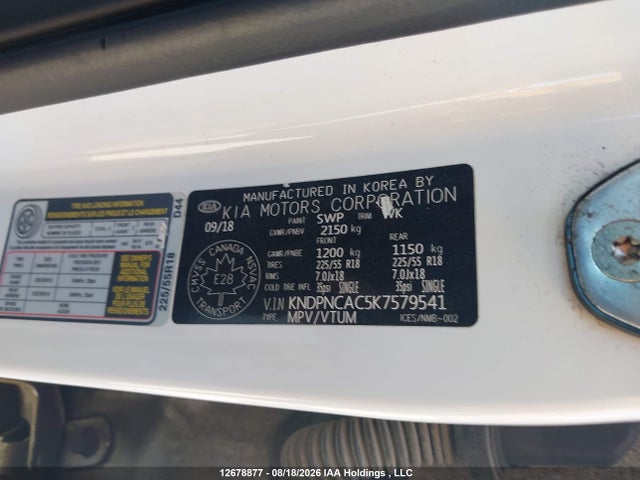 KIA Sportage 2019 KNDPNCAC5K7579541 Image 9