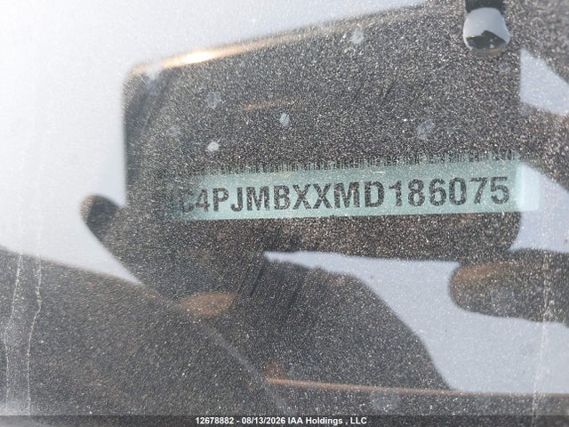 12678882 :رقم المزاد ، 1C4PJMBXXMD186075 vin ، 2021 Jeep Cherokee Trailhawk مزاد بيع