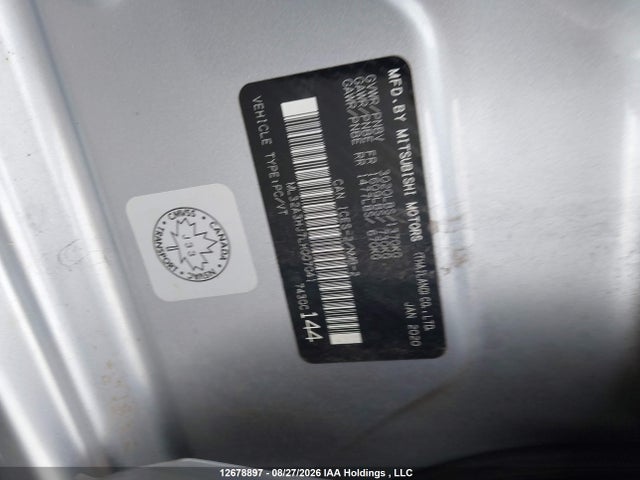 2020 Mitsubishi Mirage Es/se მანქანა იყიდება აუქციონზე, vin: ML32A3HJ7LH007041, აუქციონის ნომერი: 12678897