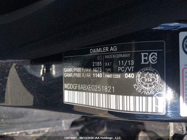 WDDGF8ABXEG251821 Mercedes-Benz C 300 4matic