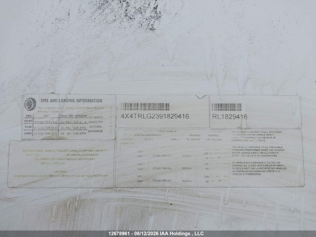 Aukcja sprzedaży 2009 Forest River Rockwood Lite Weight Trailers, vin: 4X4TRLG2391829416, numer aukcji: 12678961