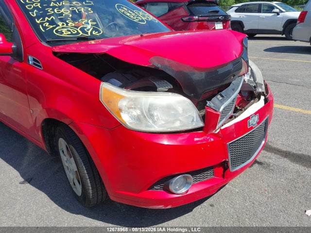 12678968 :رقم المزاد ، KL1TX65E49B366973 vin ، 2009 Chevrolet Aveo Lt مزاد بيع