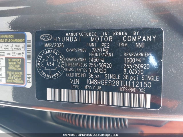 Hyundai Palisade Preferred Trend 2026 KM8RGES28TU112150 Image 19