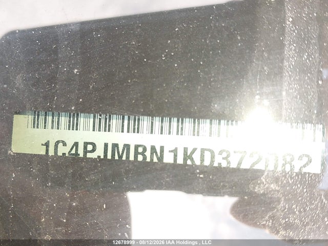 Aukcja sprzedaży 2019 Jeep Cherokee Trailhawk, vin: 1C4PJMBN1KD372082, numer aukcji: 12678999