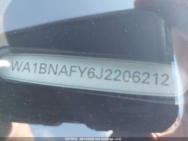 12679034 :رقم المزاد ، WA1BNAFY6J2206212 vin ، 2018 Audi Q5 Premium Plus مزاد بيع
