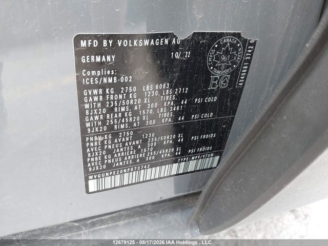 WVGUNPE20NP073742 Volkswagen ID.4 PRO