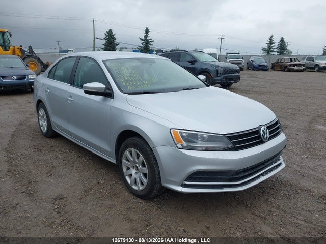 2015 Volkswagen Jetta S მანქანა იყიდება აუქციონზე, vin: 3VW2K7AJ8FM334153, აუქციონის ნომერი: 12679130