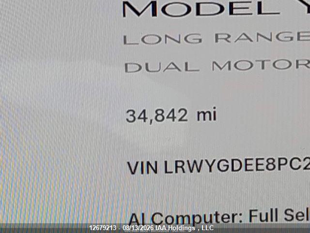 2023 Tesla Model Y Long Range მანქანა იყიდება აუქციონზე, vin: LRWYGDEE8PC230109, აუქციონის ნომერი: 12679213