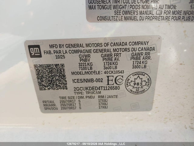 Chevrolet Silverado K1500 Lt 2026 2GCUKDED4T1126580 Image 17