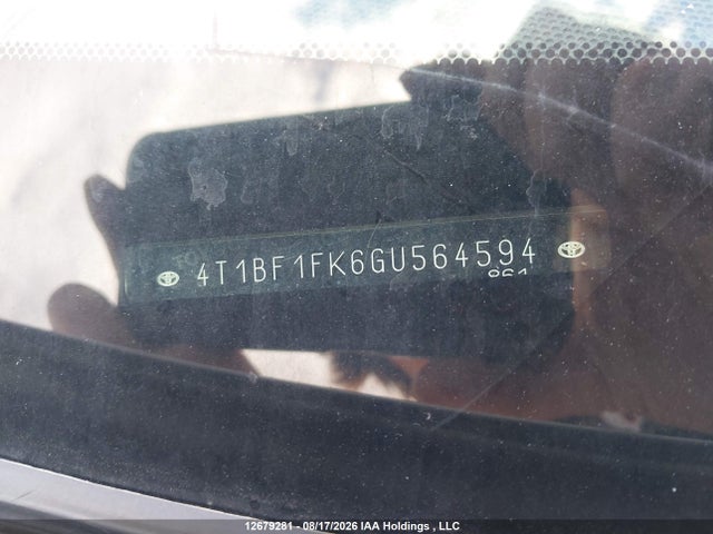 4T1BF1FK6GU564594 Toyota CAMRY XLE