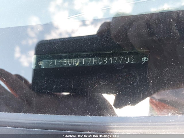 2T1BURHE7HC817792 Toyota COROLLA LE