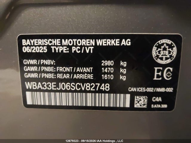 Продаж на аукціоні авто 2025 Bmw 760i Xdrive, vin: WBA33EJ06SCV82748, номер лоту: 12679323