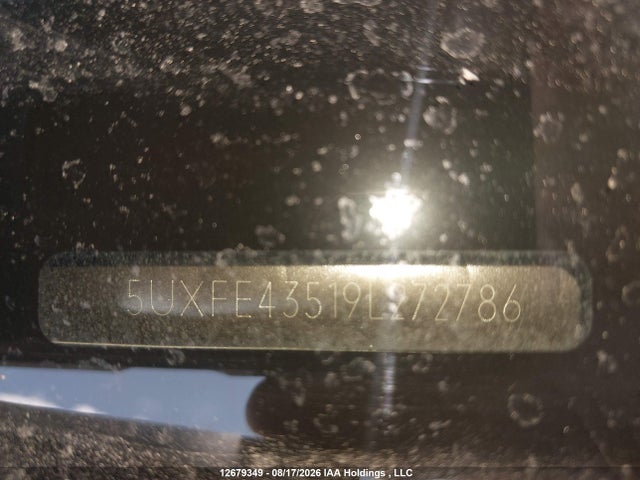 2009 Bmw X5 Xdrive30i მანქანა იყიდება აუქციონზე, vin: 5UXFE43519L272786, აუქციონის ნომერი: 12679349