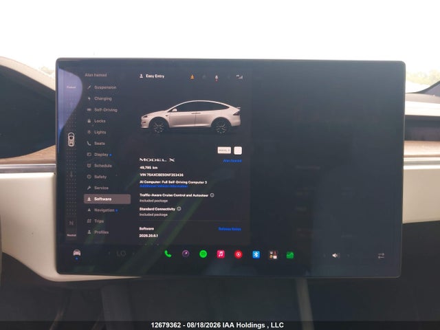 Продаж на аукціоні авто 2022 Tesla Model X, vin: 7SAXCBE50NF353436, номер лоту: 12679362