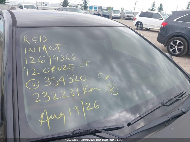 Aukcja sprzedaży 2012 Chevrolet Cruze Ltz, vin: 1G1PH5SCXC7354320, numer aukcji: 12679366