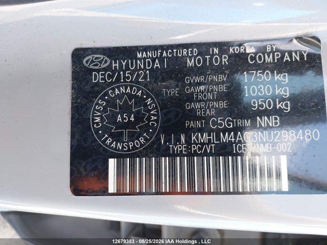 Aukcja sprzedaży 2022 Hyundai Elantra Essential Ivt With Hyundai Smartsense Package, vin: KMHLM4AG3NU298480, numer aukcji: 12679383