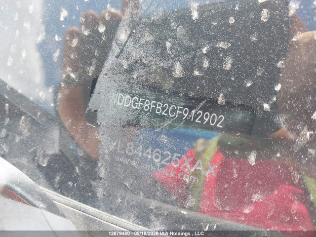 12679480 :رقم المزاد ، WDDGF8FB2CF912902 vin ، 2012 Mercedes-benz C 250 4matic مزاد بيع