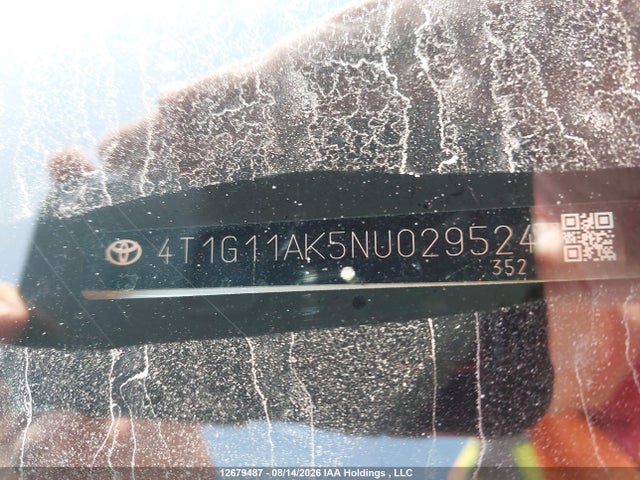 4T1G11AK5NU029524 Toyota CAMRY SE