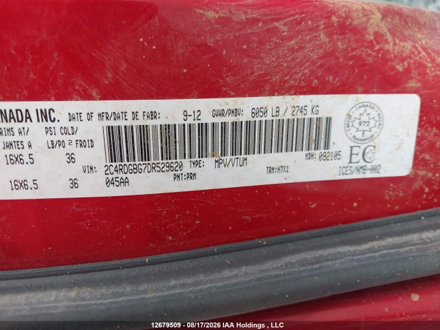 Продажа на аукционе авто 2013 Dodge Grand Caravan Se, vin: 2C4RDGBG7DR529620, номер лота: 12679509