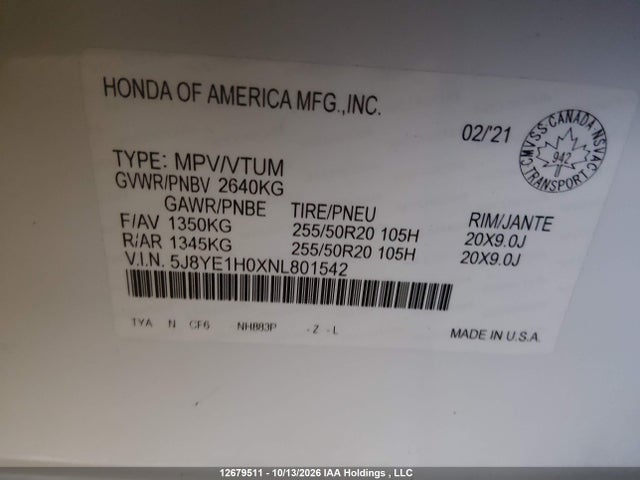 Acura MDX A-SPEC 2022 5J8YE1H0XNL801542 Image 9