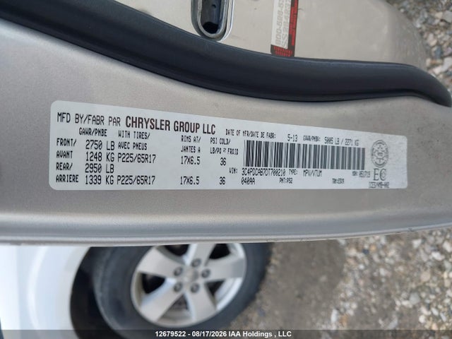 Продажа на аукционе авто 2013 Dodge Journey Cvp/se Plus, vin: 3C4PDCAB7DT700210, номер лота: 12679522