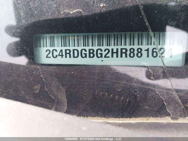 Продажа на аукционе авто 2017 Dodge Grand Caravan Cvp/sxt, vin: 2C4RDGBG2HR881624, номер лота: 12664989