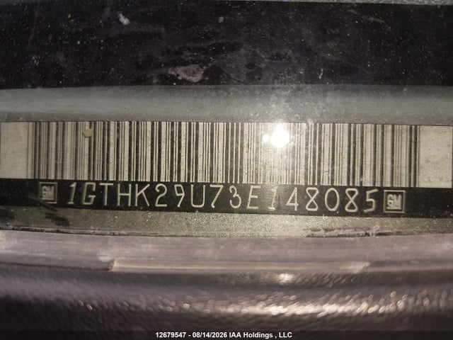 12679547 :رقم المزاد ، 1GTHK29U73E148085 vin ، 2003 Gmc Sierra 2500hd Sl/sle/slt مزاد بيع