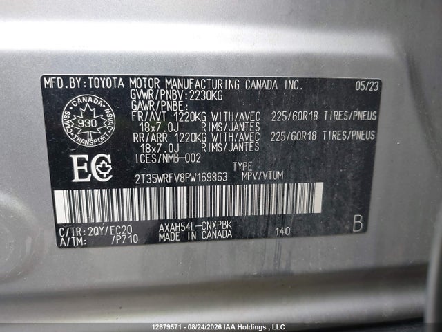 2T35WRFV8PW169863 Toyota Rav4 Hybrid Xse