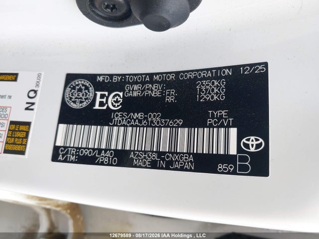 JTDACAAJ6T3037629 Toyota Crown