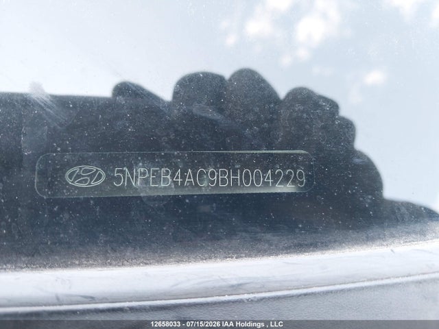 12658033 :رقم المزاد ، 5NPEB4AC9BH004229 vin ، 2011 Hyundai Sonata Gl مزاد بيع