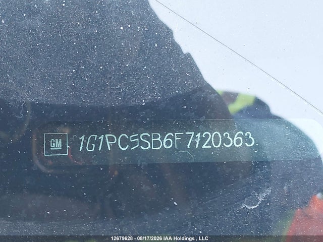 1G1PC5SB6F7120363 Chevrolet Cruze 1lt