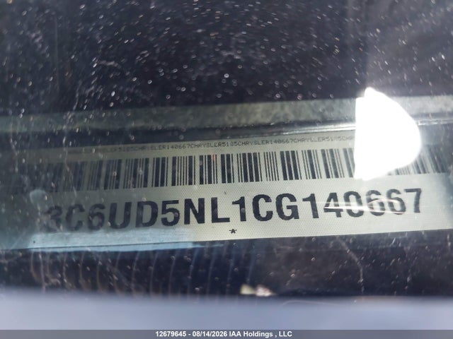 12679645 :رقم المزاد ، 3C6UD5NL1CG140667 vin ، 2012 Ram 2500 Laramie مزاد بيع
