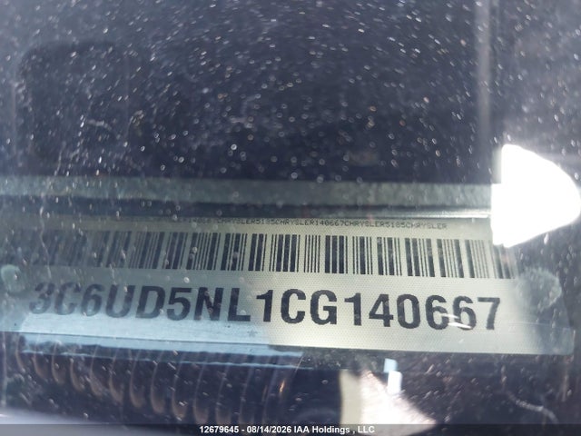 12679645 :رقم المزاد ، 3C6UD5NL1CG140667 vin ، 2012 Ram 2500 Laramie مزاد بيع