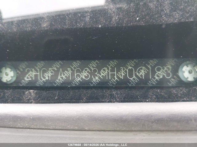 Aukcja sprzedaży 2009 Honda Civic Lx-s, vin: 2HGFA16639H109183, numer aukcji: 12679668
