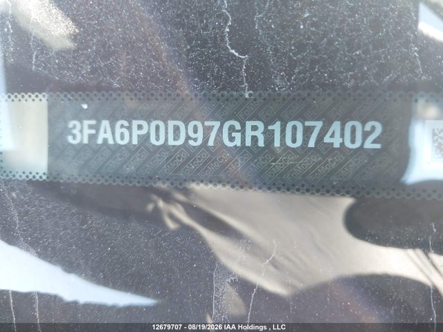 Продаж на аукціоні авто 2016 Ford Fusion Titanium, vin: 3FA6P0D97GR107402, номер лоту: 12679707