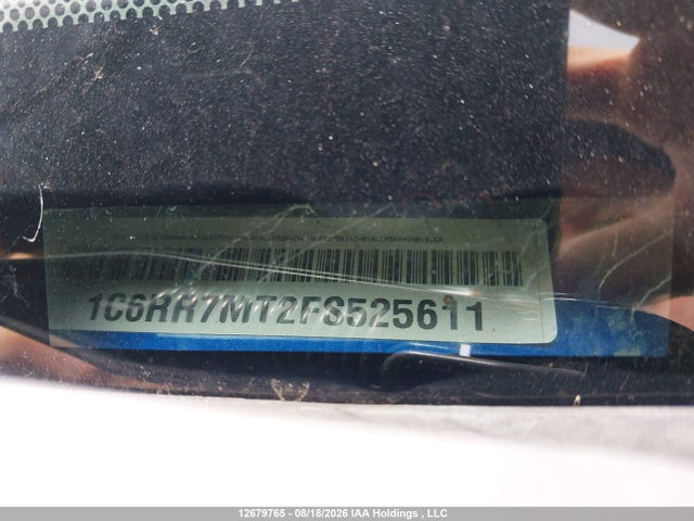 Aukcja sprzedaży 2015 Ram 1500 Sport, vin: 1C6RR7MT2FS525611, numer aukcji: 12679765