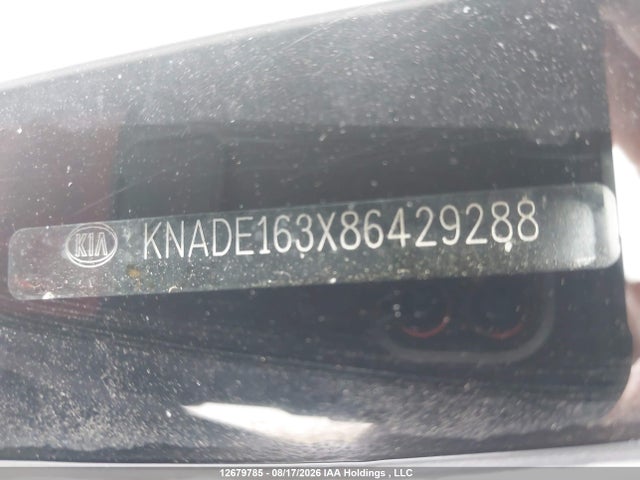 12679785 :رقم المزاد ، KNADE163X86429288 vin ، 2008 Kia Rio5 Sx مزاد بيع
