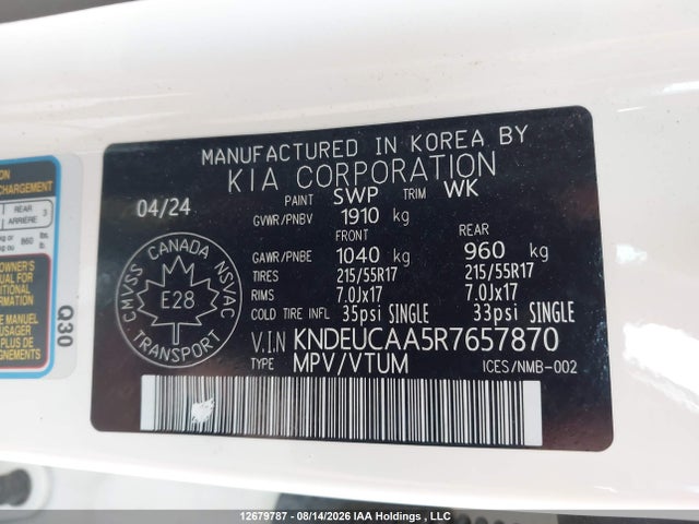 KIA SELTOS S 2024 KNDEUCAA5R7657870 Image 9