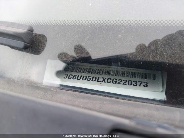 12679879 :رقم المزاد ، 3C6UD5DLXCG220373 vin ، 2012 Ram 2500 Outdoorsman مزاد بيع