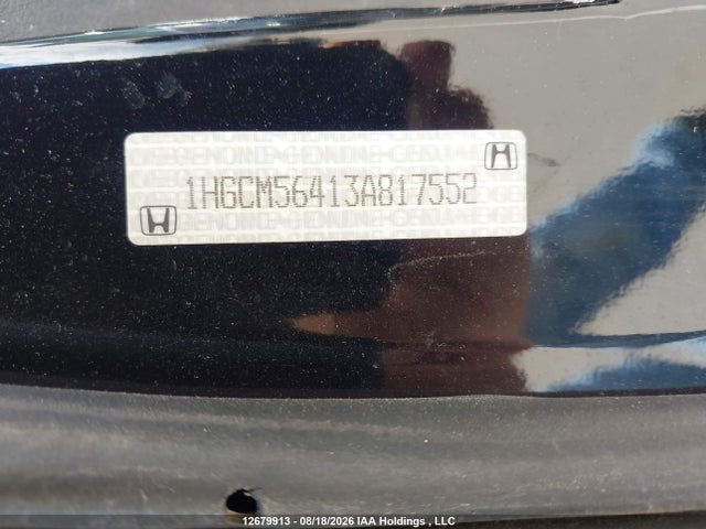 Продажа на аукционе авто 2003 Honda Accord Lx, vin: 1HGCM56413A817552, номер лота: 12679913