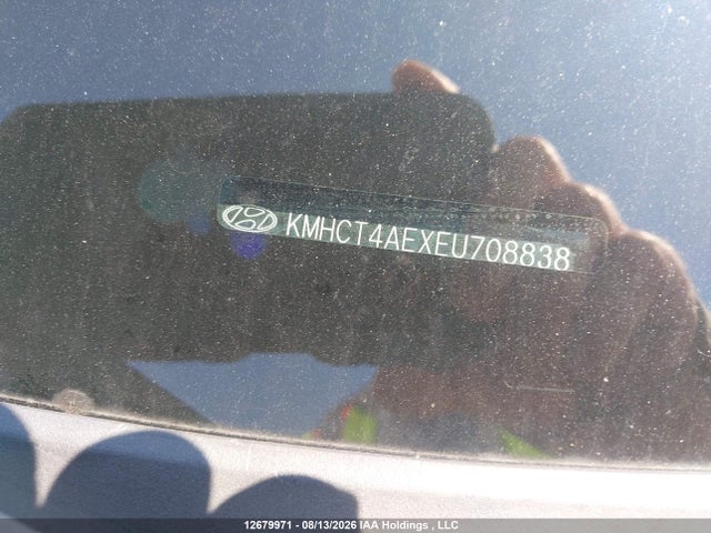 12679971 :رقم المزاد ، KMHCT4AEXEU708838 vin ، 2014 Hyundai Accent Gl مزاد بيع
