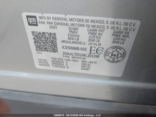 GMC Terrain Sle 2024 3GKALTEG3RL201298 Image 9