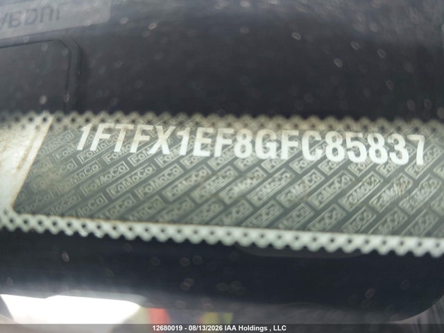 Продаж на аукціоні авто 2016 Ford F-150 Xlt, vin: 1FTFX1EF8GFC85837, номер лоту: 12680019