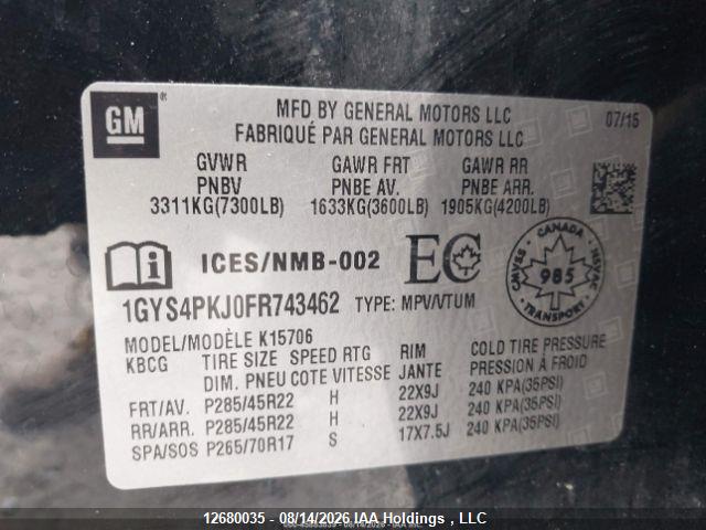 1GYS4PKJ0FR743462 Cadillac Escalade