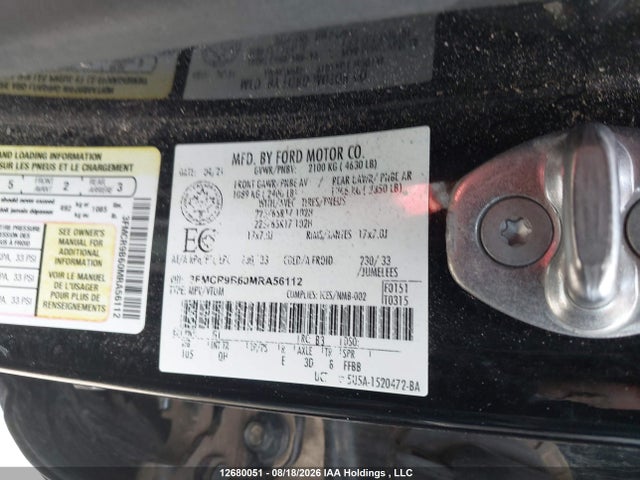 Ford Bronco Sport Big Bend 2021 3FMCR9B60MRA56112 Image 19