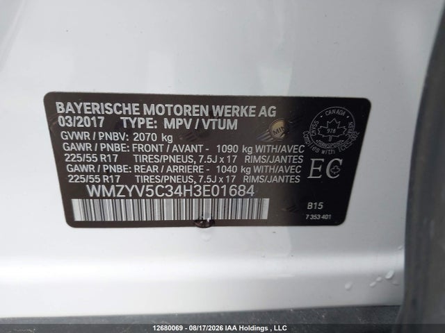 Mini Countryman Cooper 2017 WMZYV5C34H3E01684 Image 9
