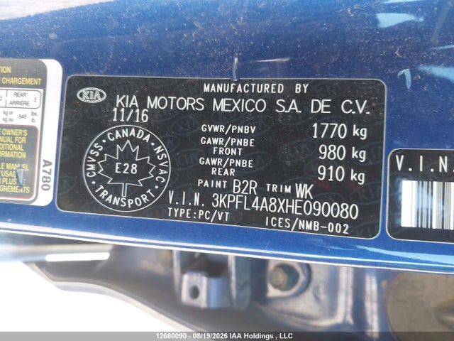 KIA FORTE EX 2017 3KPFL4A8XHE090080 Image 19